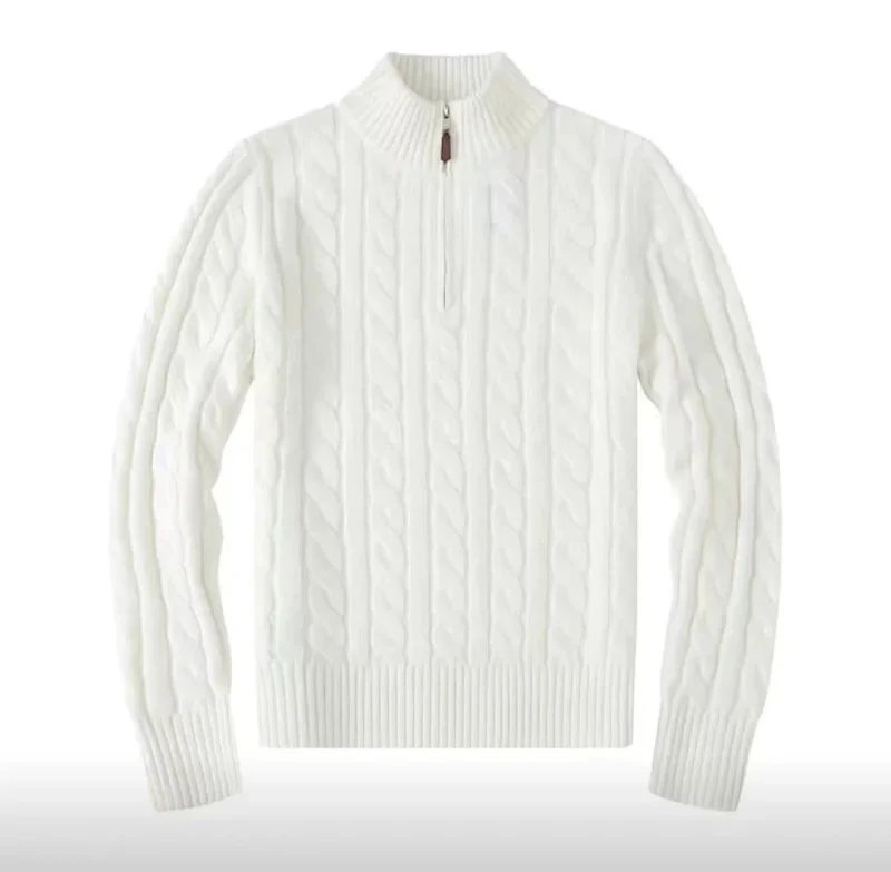 Polo Ralph Lauren Cable Knit Half Zip Sweater Navy