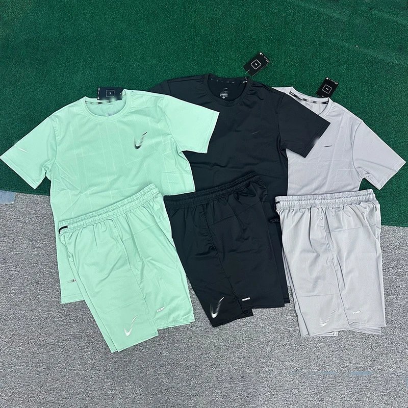 Nike Dri-Fit T-shirt and Shorts Set Mint Green