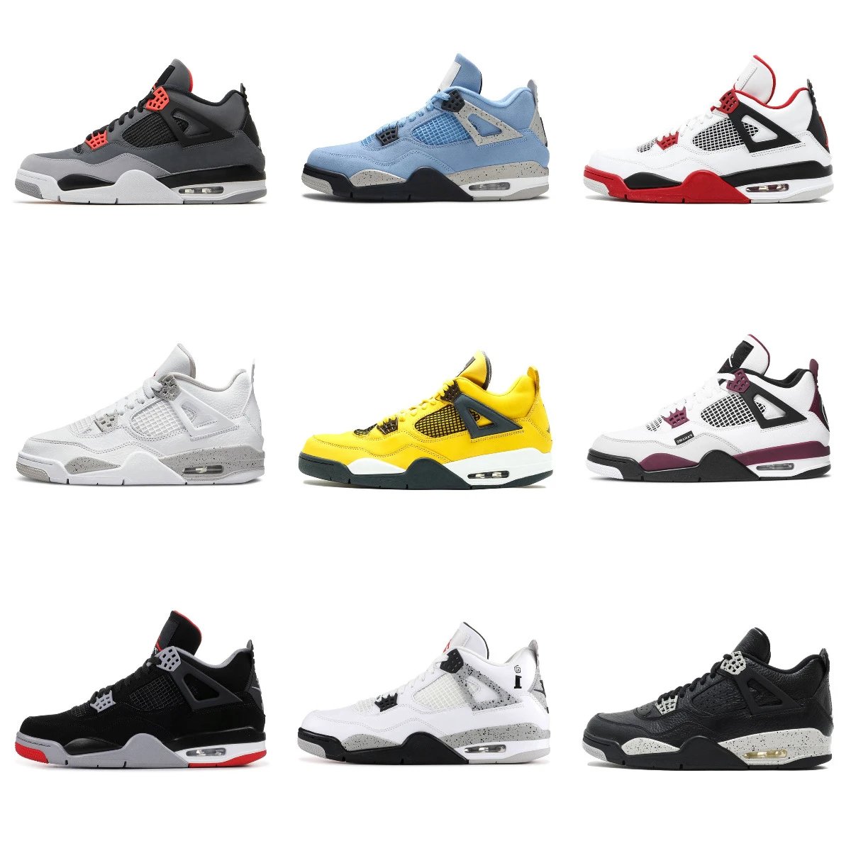 Air Jordan 4 White Black Cement