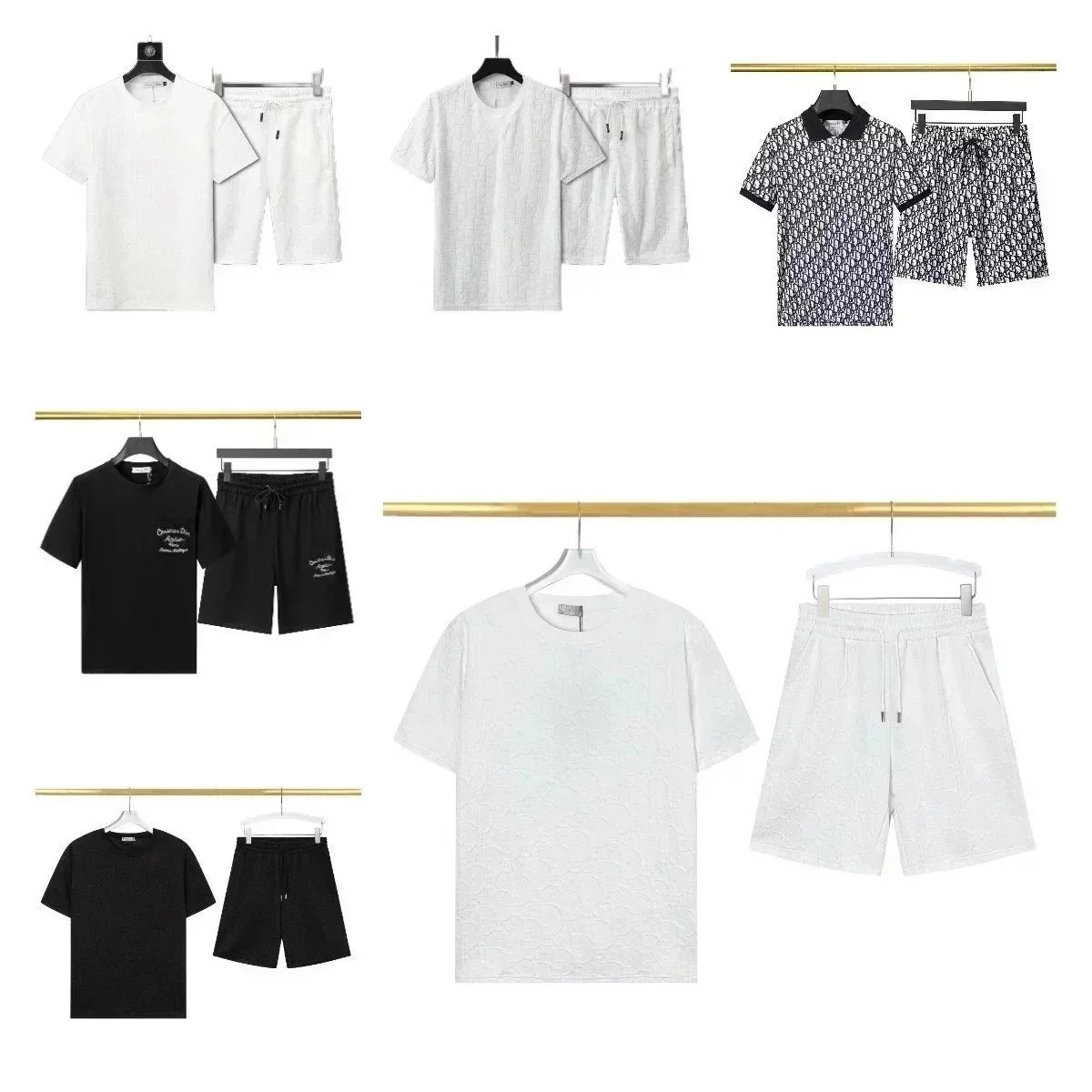 Christian Dior Atelier Paris Assouline Multiplies T-shirt and Shorts Set