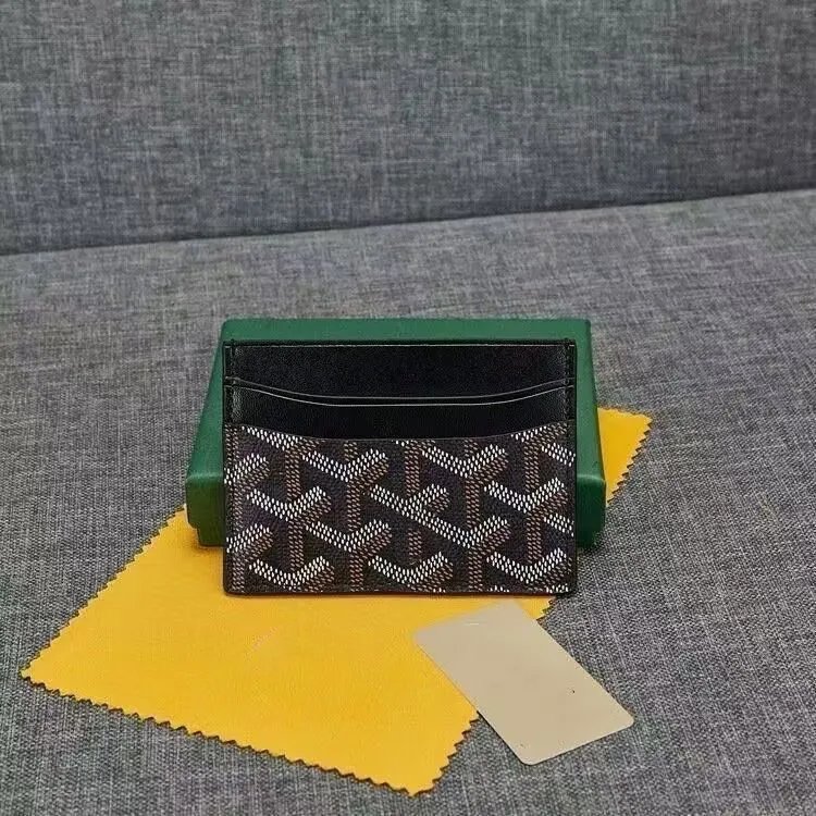 Goyard card holder white