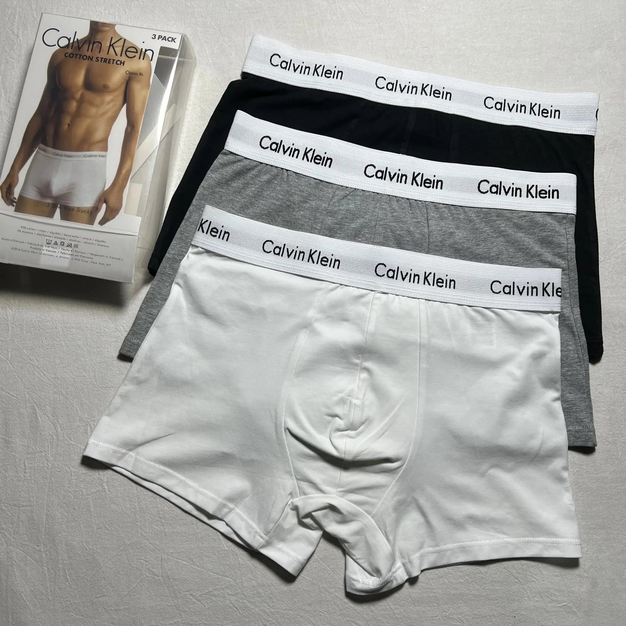 Calvin Klein Cotton Stretch Boxer Briefs 3 Pack