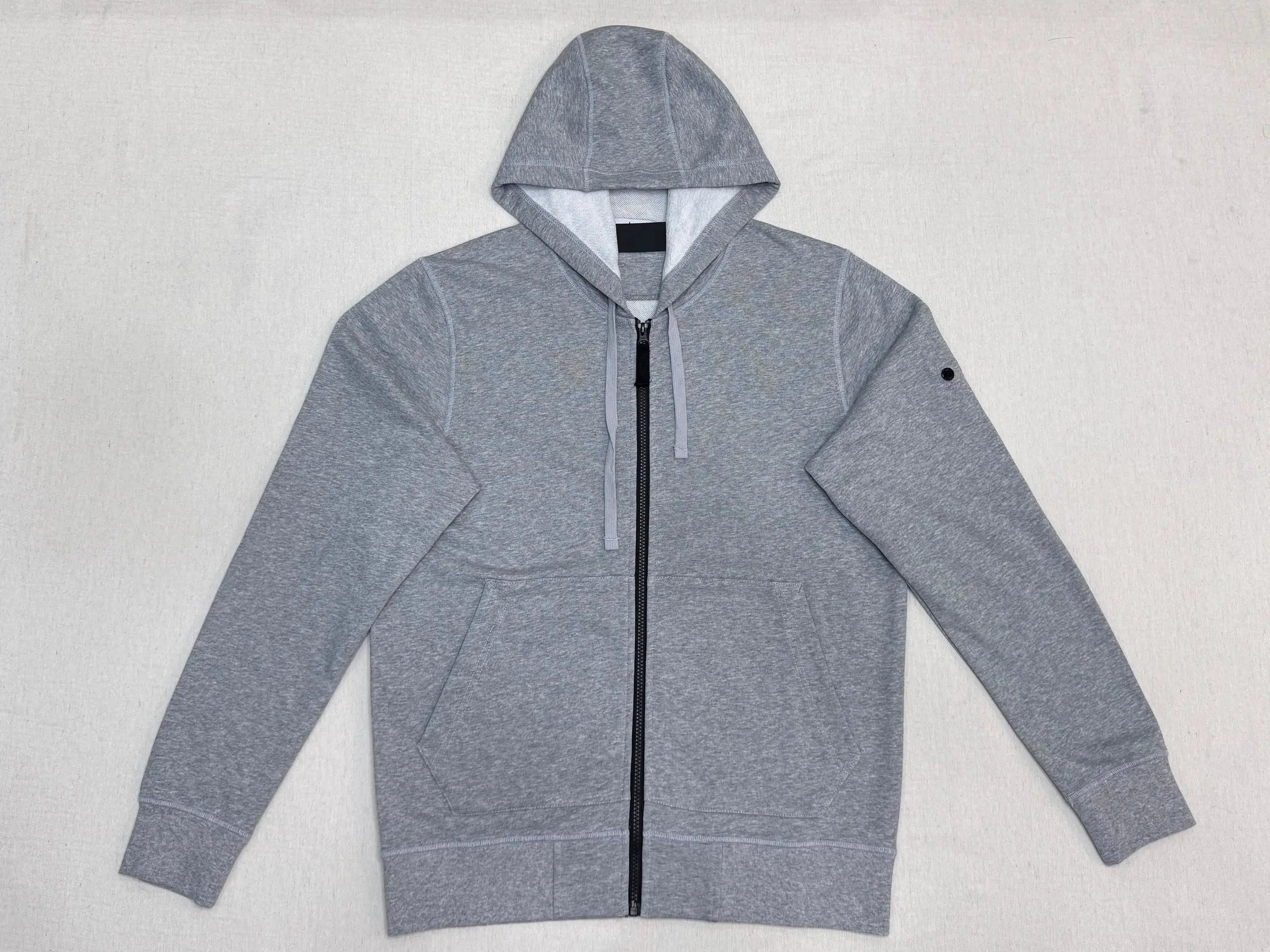 Stone Island Zip Hoodie Grey
