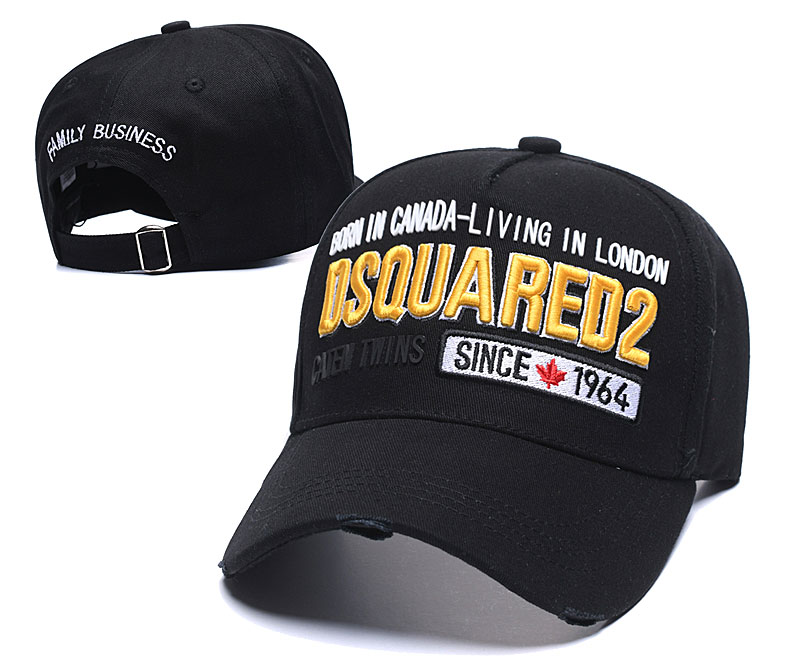 34 color matching Dsqu **Peak Cap adjustable hat hip-hop hip-hop hip-hop hat men's and women's sunscreen cap cap Korean version of Joker sun hat travel tide hat