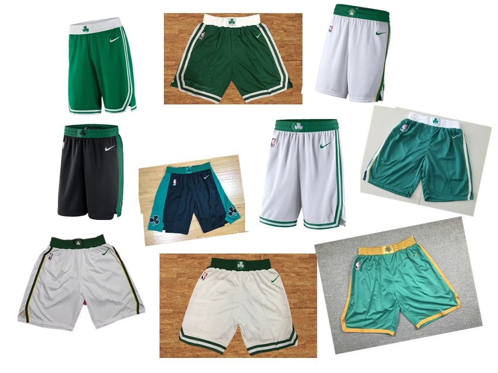 新赛季球衣 凯尔特人球裤Celtics 欧文 布朗 托马斯 海伍德 霍福德刺绣篮球短裤 透气训练服城市版运动短裤