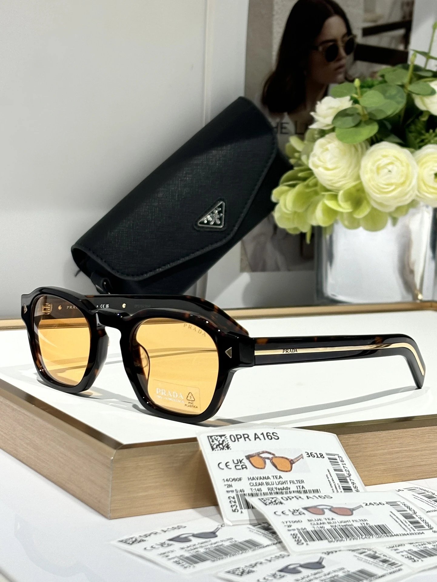 Prada SPR A16 53 21 160-60F 2P Sunglasses