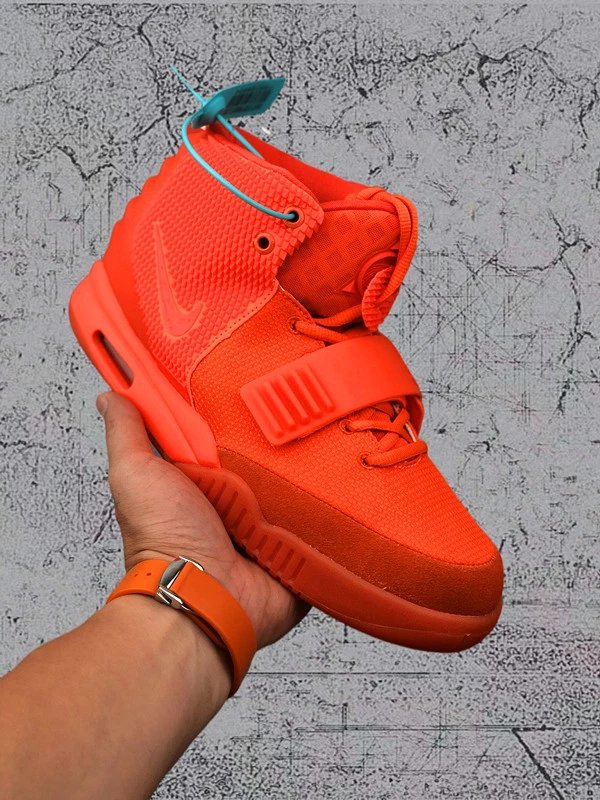 【Special Promotions】 RED COCONUT 2 WEST NIKE AIR YEEZY 2 II RED OCTOBER Men's and Women's Casual High-Top Athletic Board Shoes 508214-660 Size: 40-47