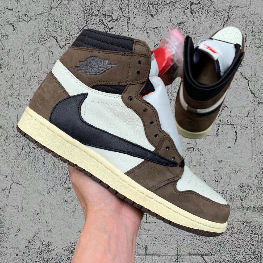 【特价促销】Air Jordan 1 Retro High OG Fearless aj1倒钩深棕鬼脸篮球鞋CD4487-100