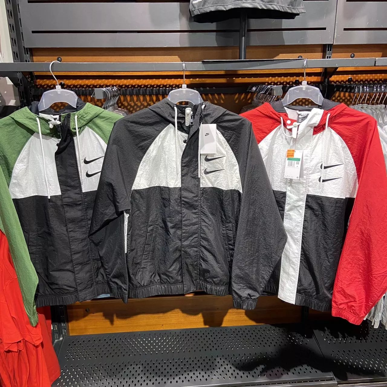 NIKE耐克外套男装2025春季新款撞色双勾连帽夹克防风衣9647 S-2XL 9647