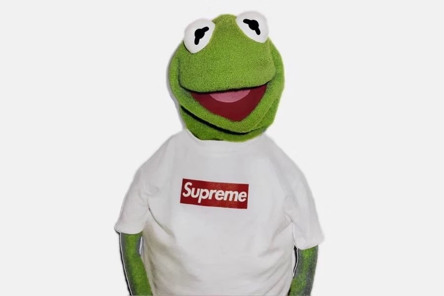 科密特青蛙tee Supreme 08ss KERMIT TEE