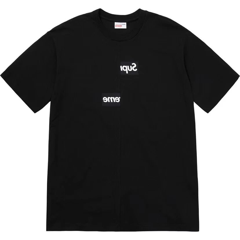 CDG Mismatched Box Logo Short Sleeve Supreme x Comme des Garçons SHIRT Split Box