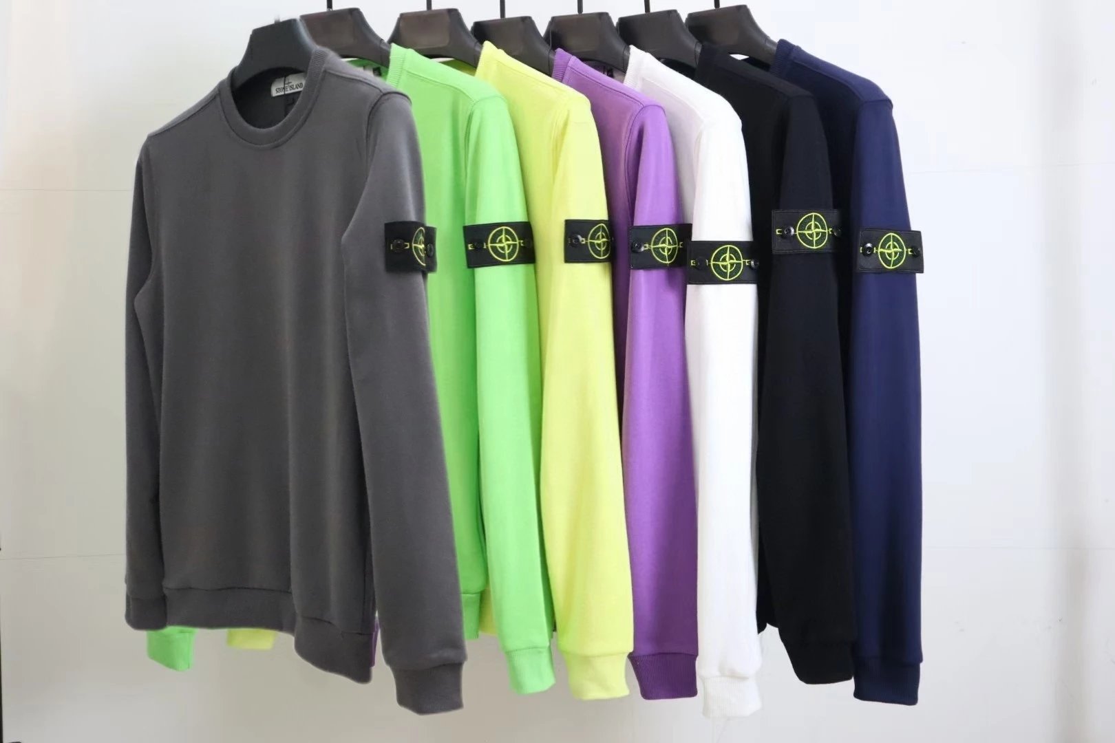Stone Island Black Crewneck Sweater
