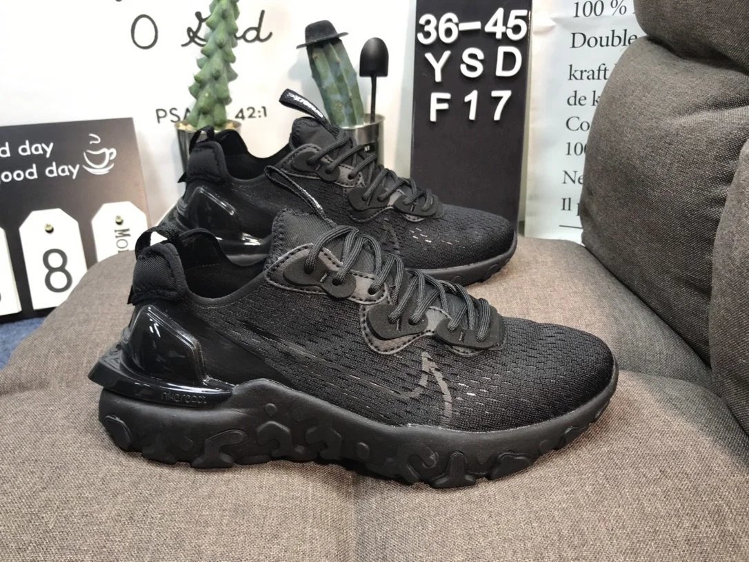 Nike Nike Air Max React Element Takahashi Jun 2020 co-branded Korean version of the trend of cushioning foam sports cool running shoes men's and women's shoes running shoes size 36-45