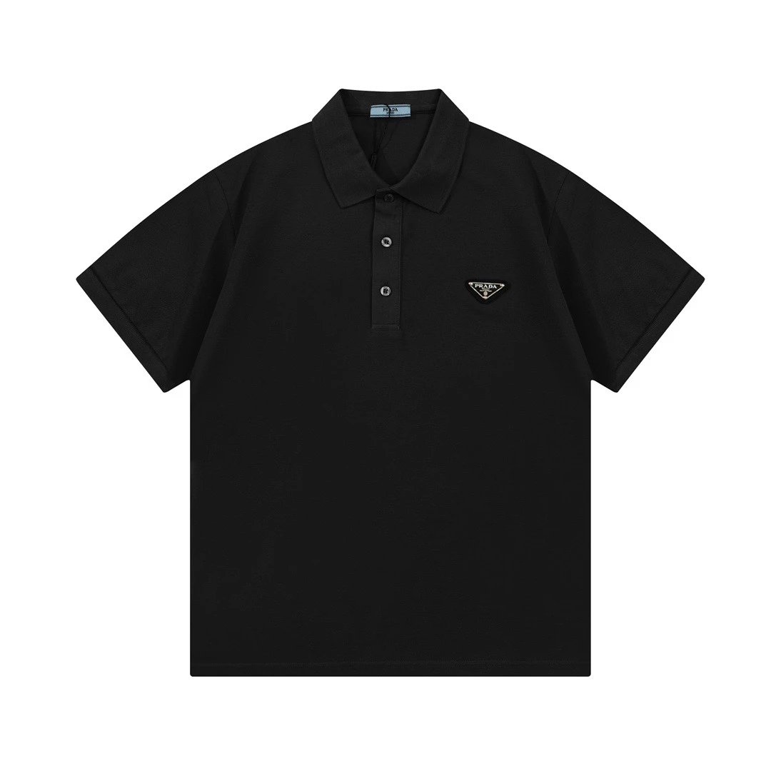 Prada Polo Shirt Black White