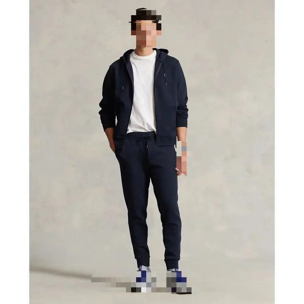 Double-Knit Full-Zip Hoodie and pant suits  双面针织卫衣卫裤套装A