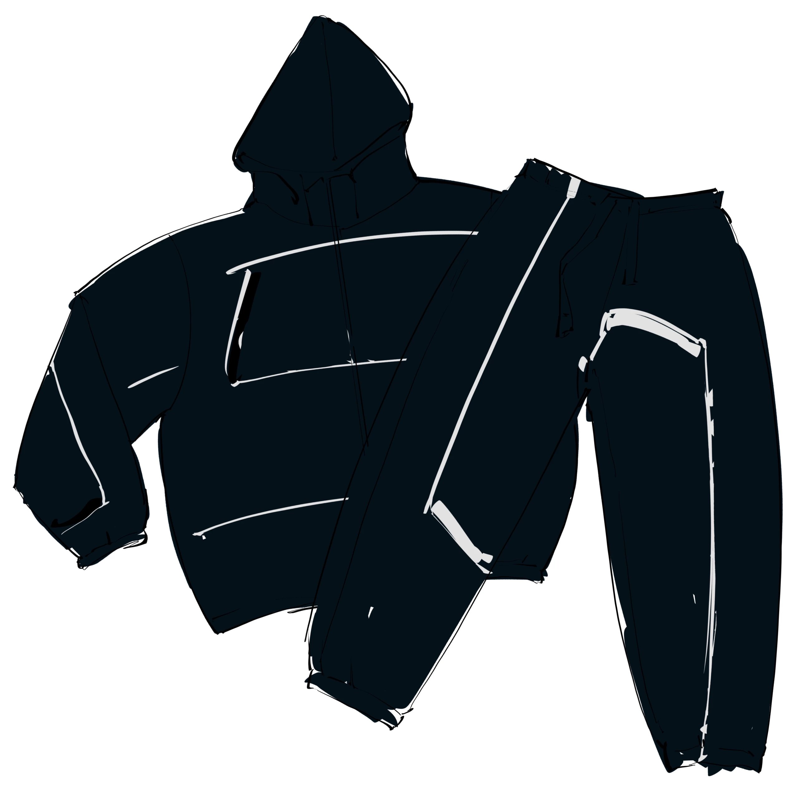 Thekidlaroi Paneled Belted tracksuit运动套装