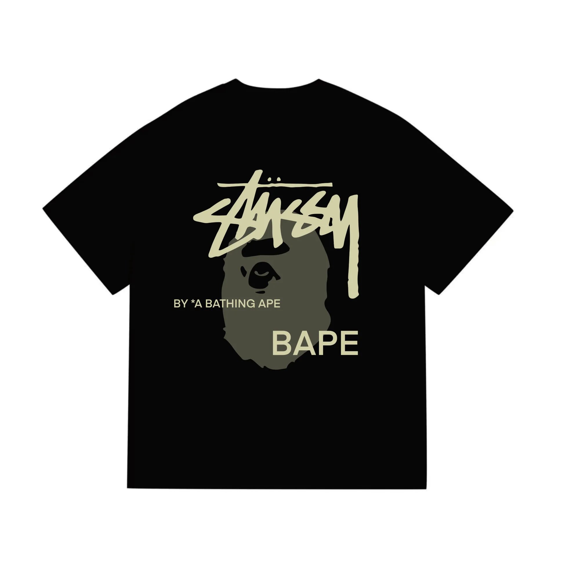 BAPE x Stussy T-shirt Black