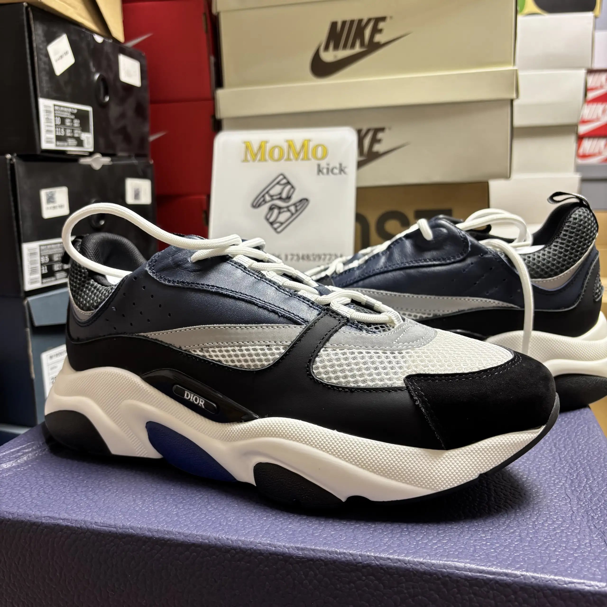 Dior B22 White Blue Camo