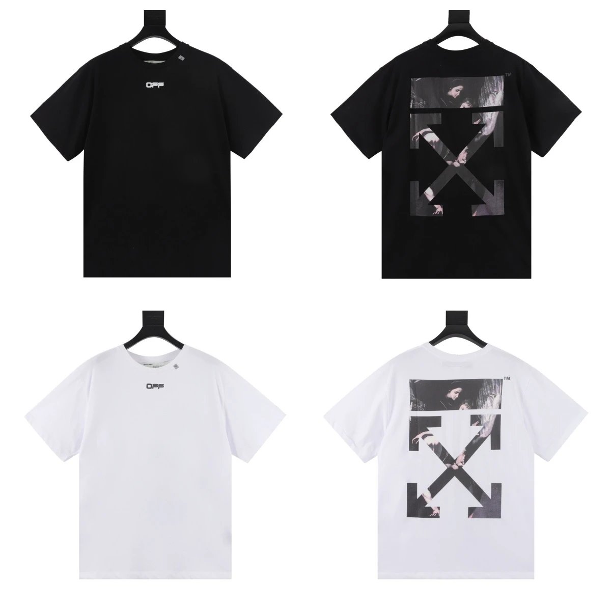 OFF-WHITE Angel Painting Short Sleeve T-Shirt