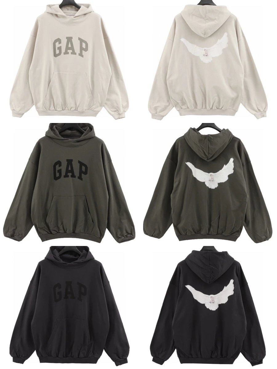 YEEZY x GAP x B1cg 三方联名和平鸽主题连帽卫衣