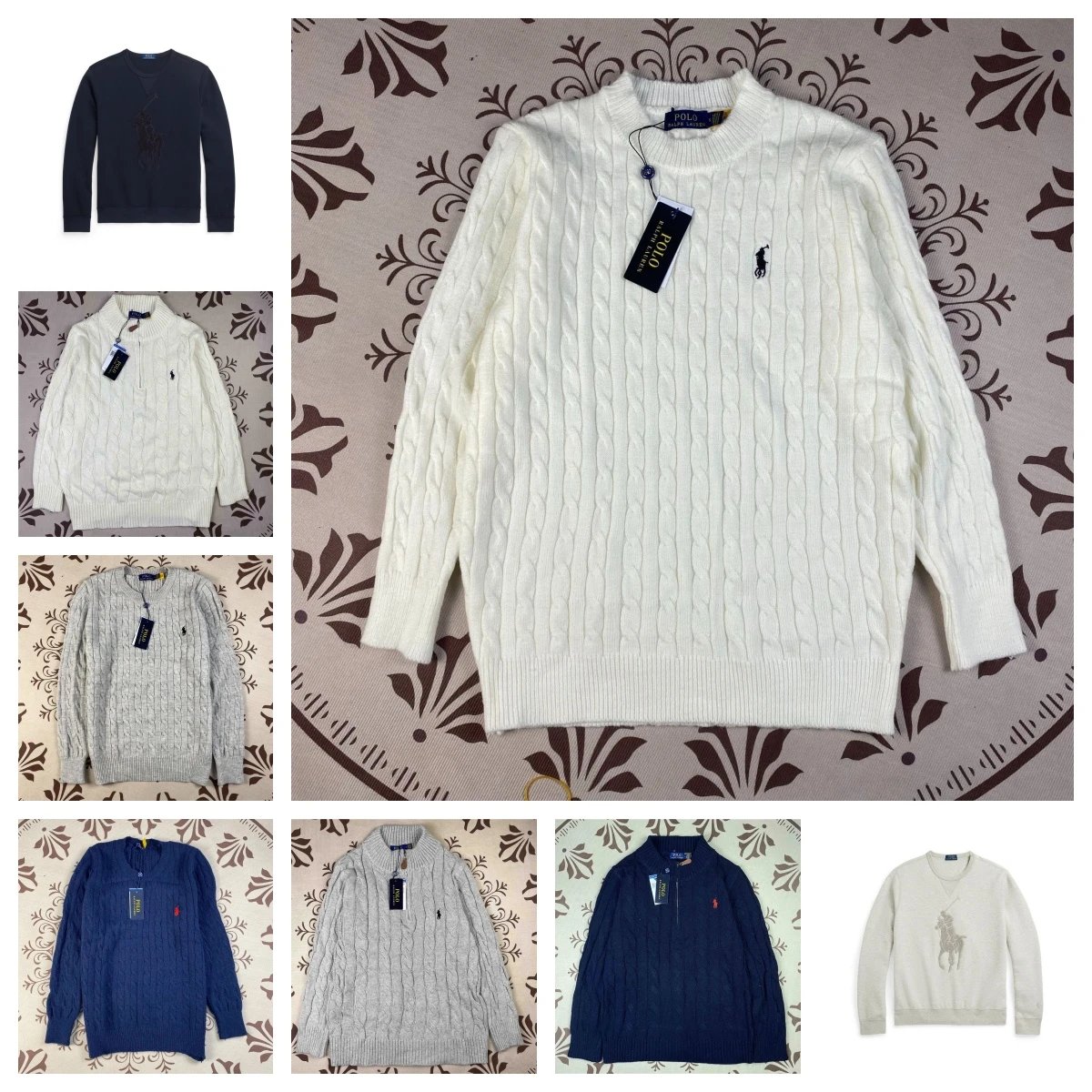 Polo Ralph Lauren Cable Knit Sweater Cream