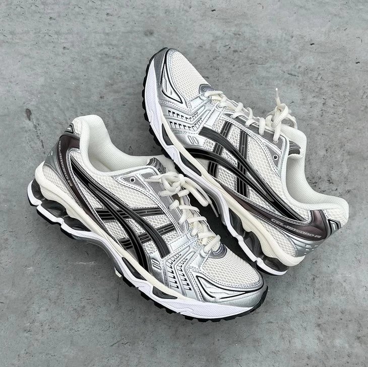 ASICS GEL-KAYANO 14 White Silver Black