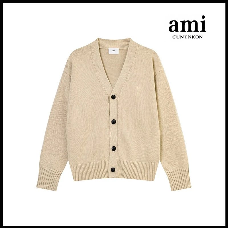 ami Paris V-neck Cardigan