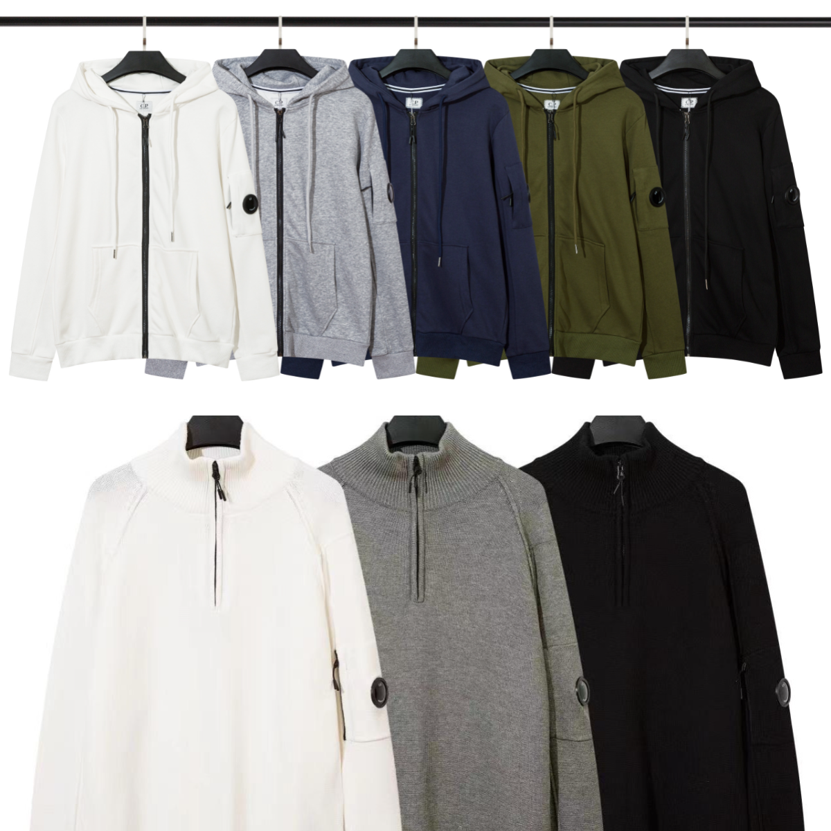 CP Company zip hoodies and sweaters