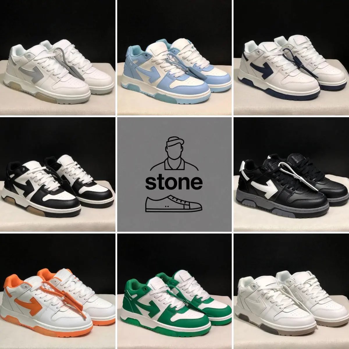 000ff white out of office sneakers