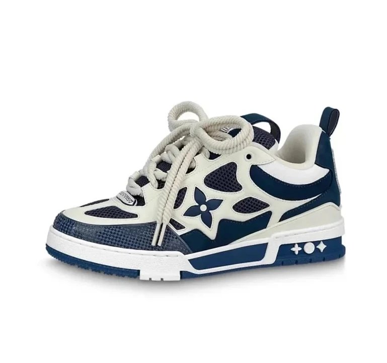 Louis Vuitton LV Trainer White Blue