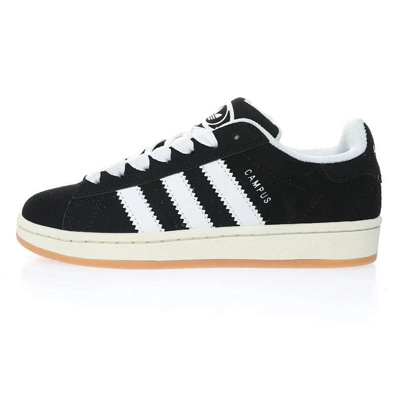 Adidas Campus Black White Gum Sole Shoes