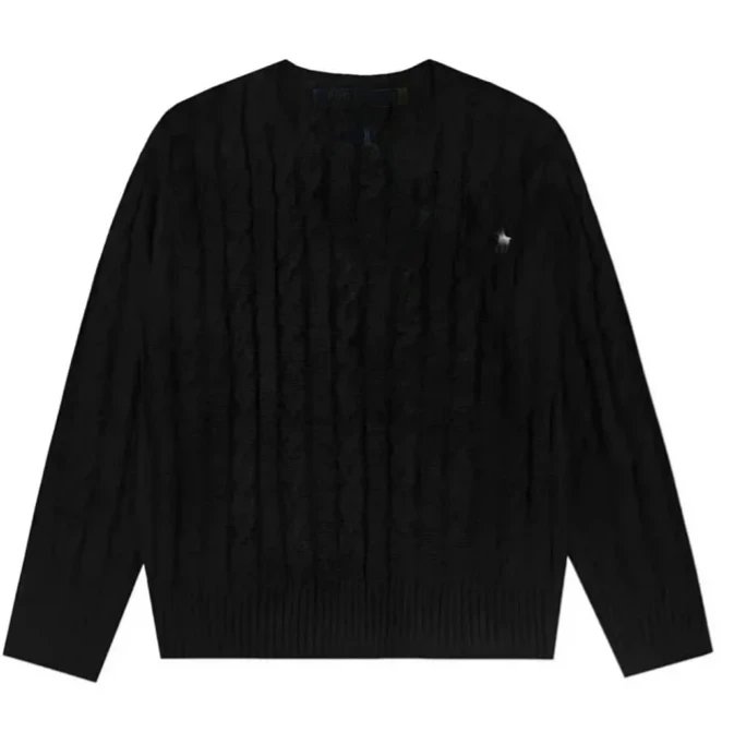 Polo Ralph Lauren Cable Knit Sweater Black
