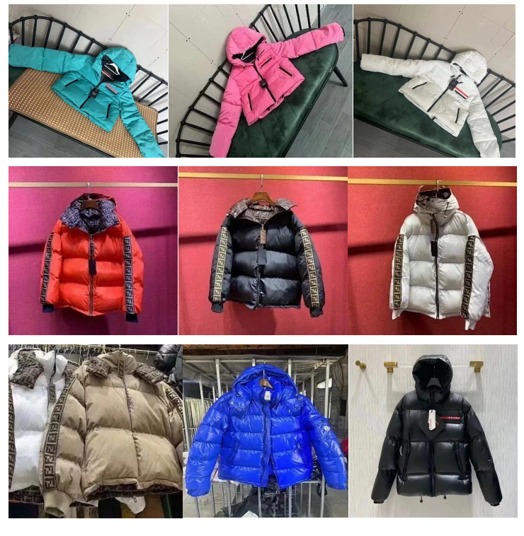 Winter trend fashion warm down jacket