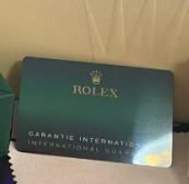 ROLEX GARANTIE INTERNATIA