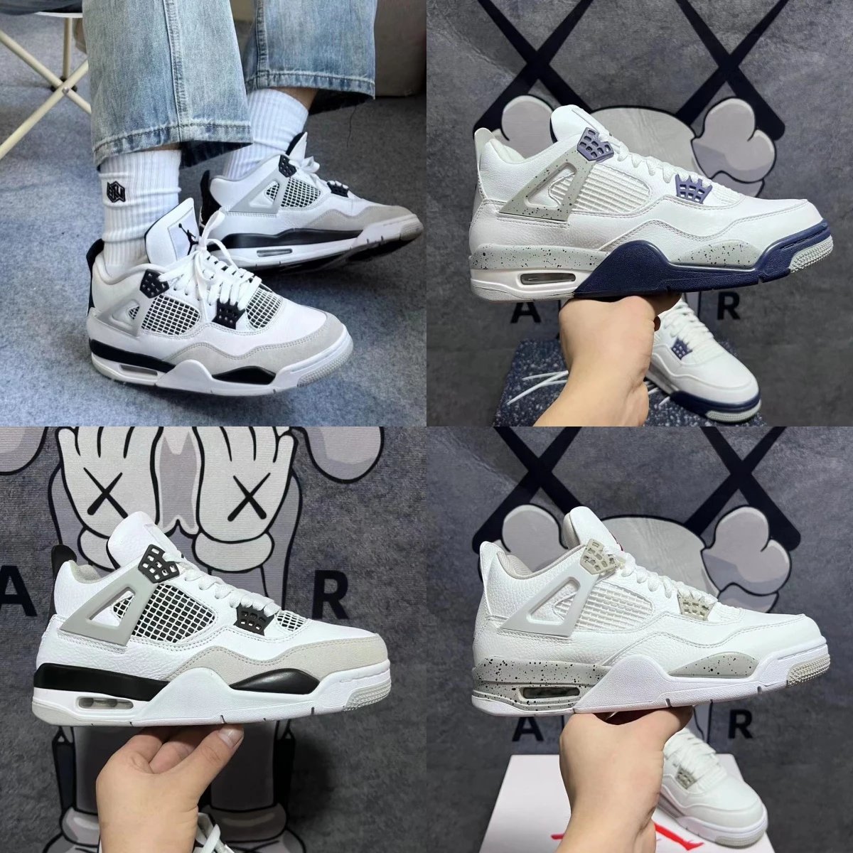 性价比爆炸 头层特价 AJ4 Retro "white oreo"#原盒原配 独家配原鞋拆解开发 #原楦原纸板开发 全市场最纯正四代版型