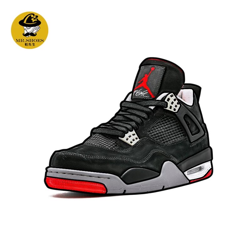 AJ4 乔4 Air Jordan 4 Bred 黑红篮球鞋男鞋 308497-060