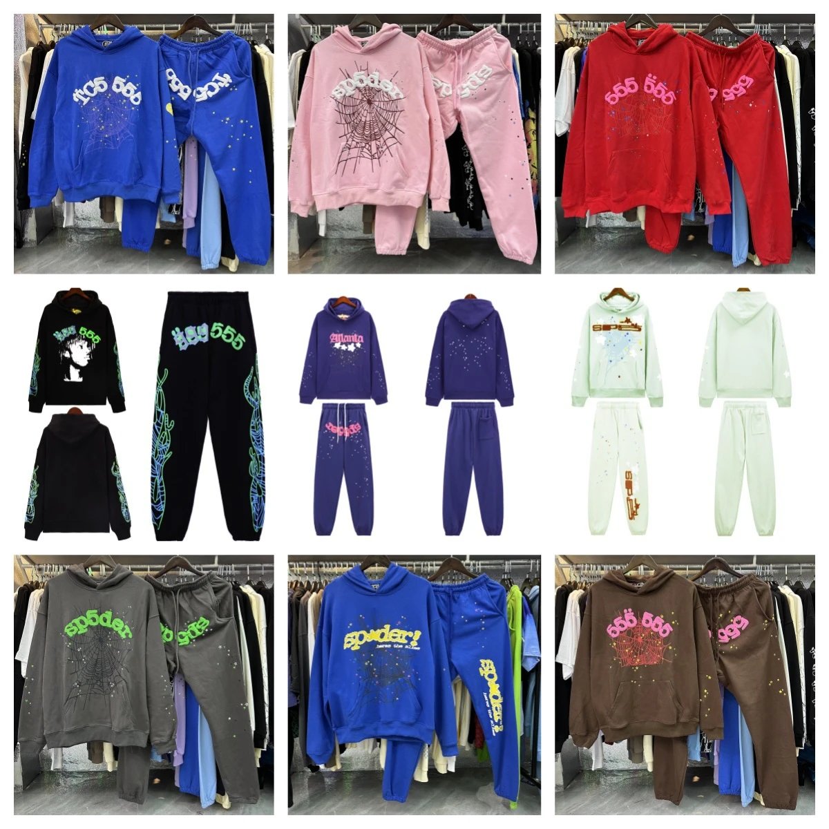 Spider 555 Hoodie and Sweatpants Set
