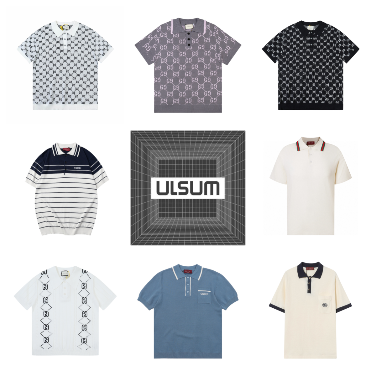 2025ss ULSUM store G knitted short sleeve top