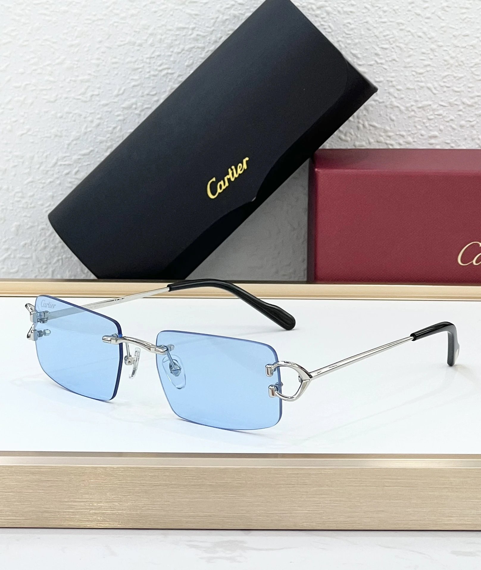 CT 光学眼镜高品质无框纯钛镜架 CT0488O SIZE：56-19-145