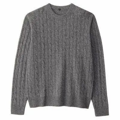 Polo Ralph Lauren Cable Knit Crewneck Sweater Grey