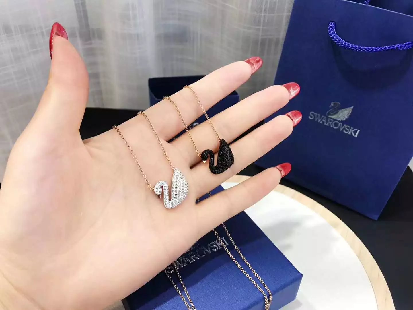 Swarovski施华洛世奇天鹅项链不掉色不过敏 配原装礼盒!