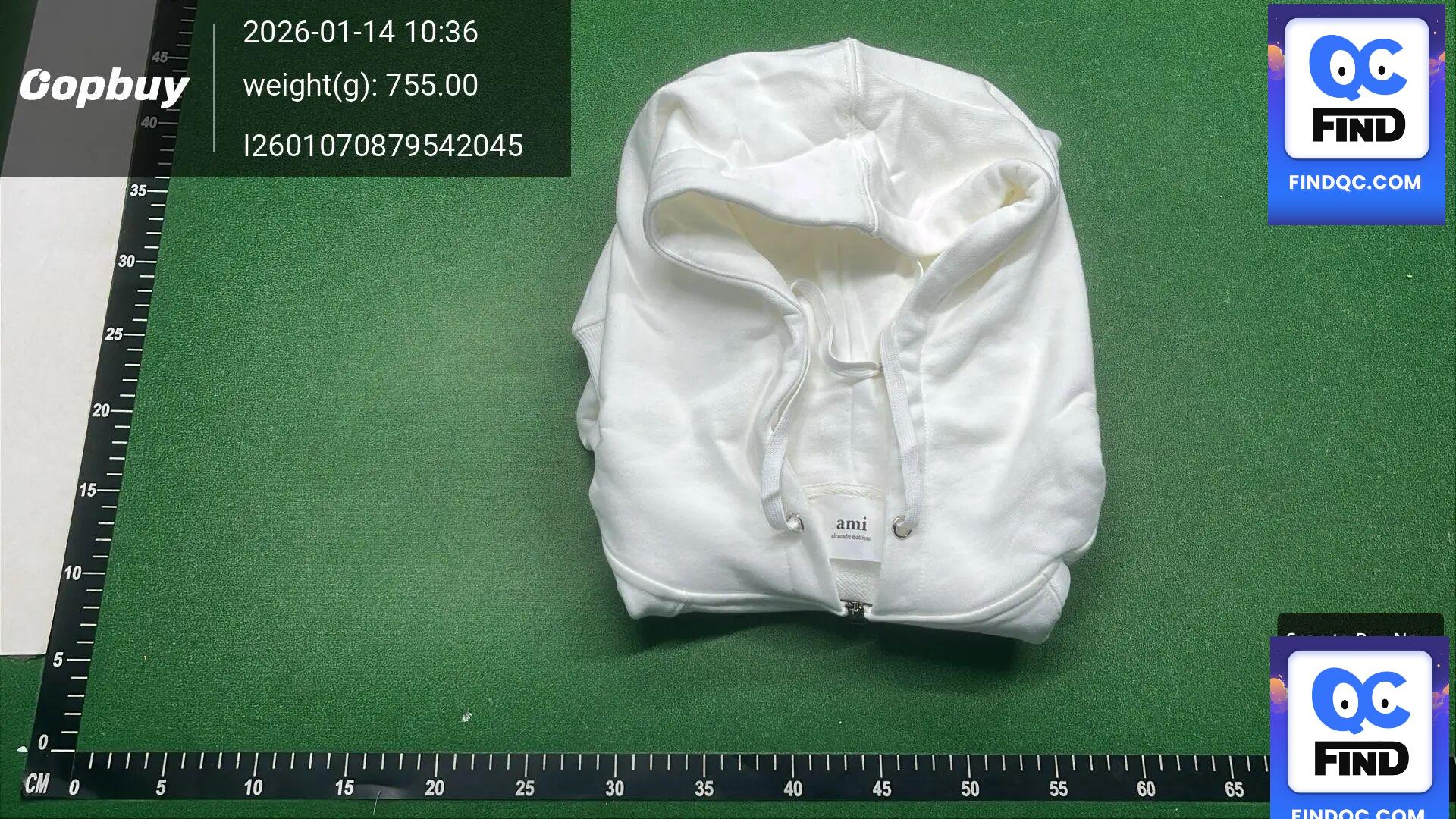 Ami Paris Ami de Coeur Zip Hoodie QC