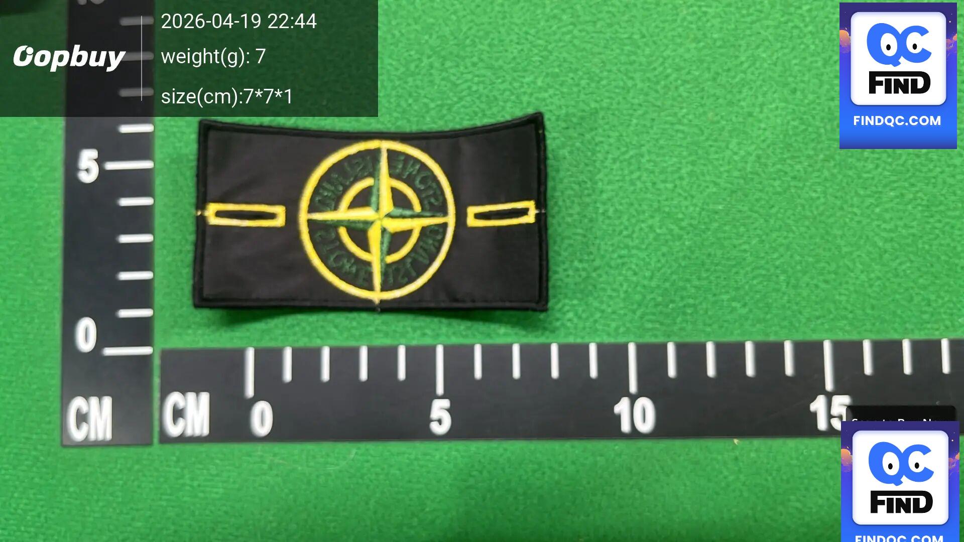 STONE ISLAND Patch QC
