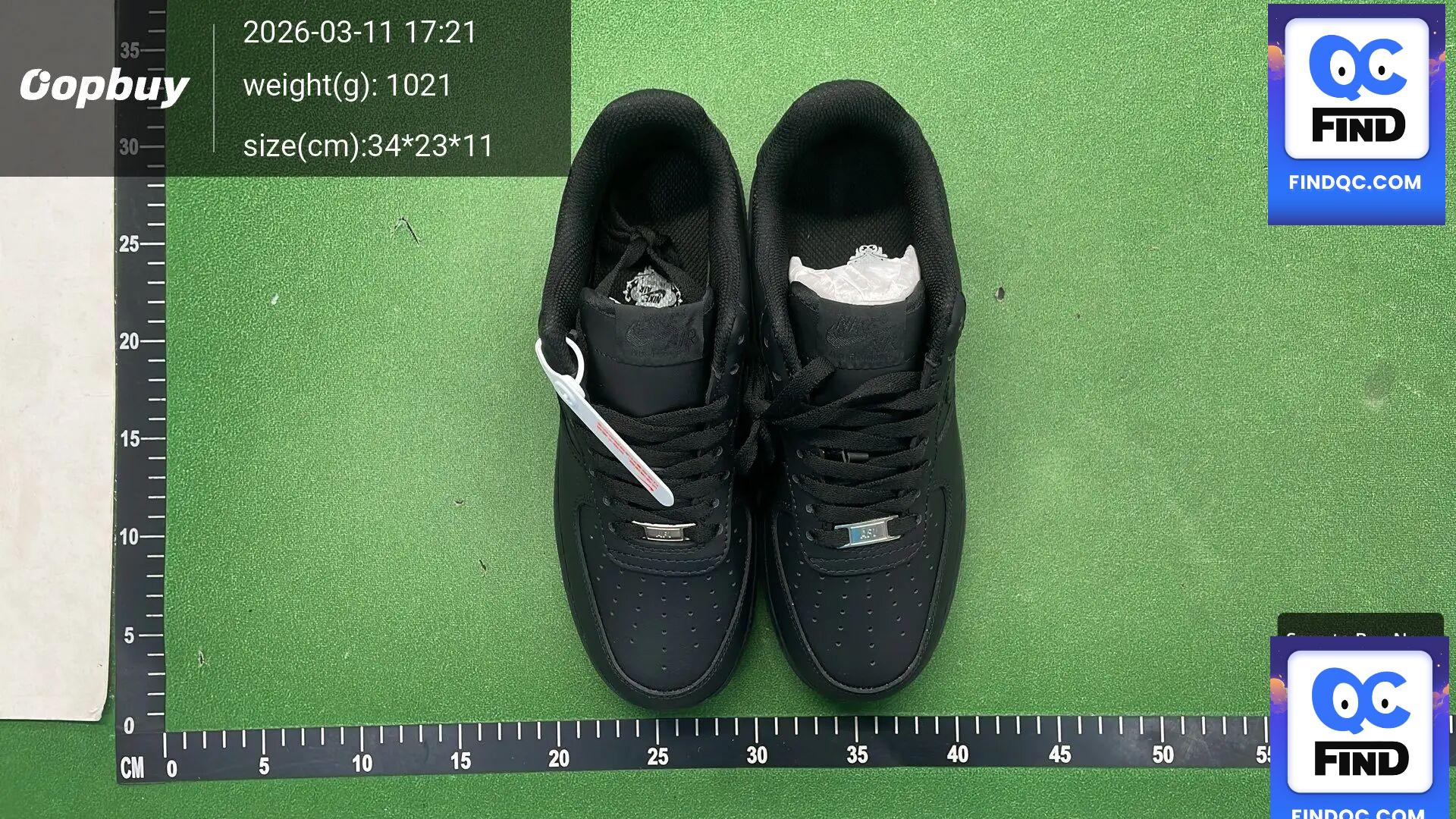 Nike Air Force 1 Low All Black QC