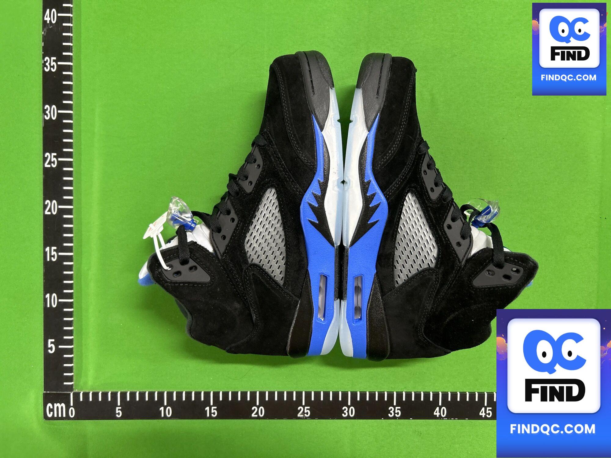 Air Jordan 5 Retro Black Racer Blue Reflective Silver QC