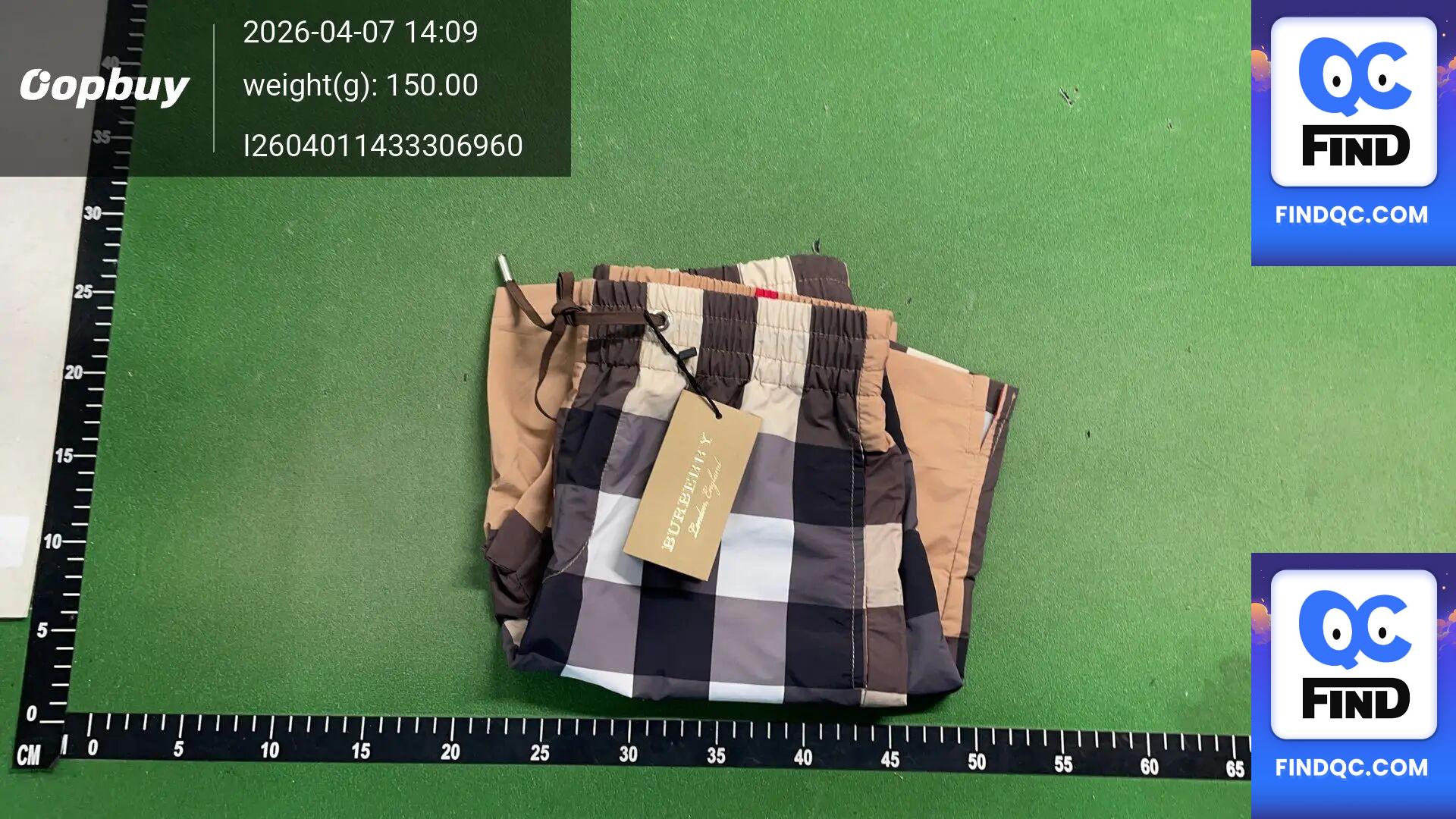 Burberry Check Swim Shorts QC