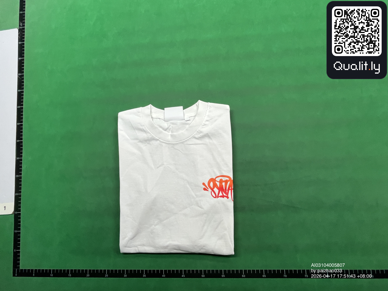 Tシャツ QC写真 1/10