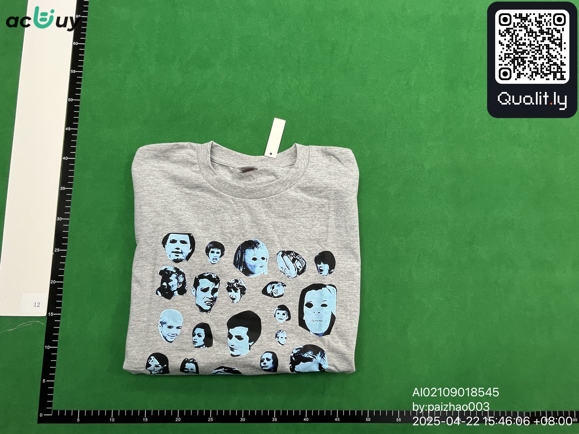 Tシャツ QC写真 1/4