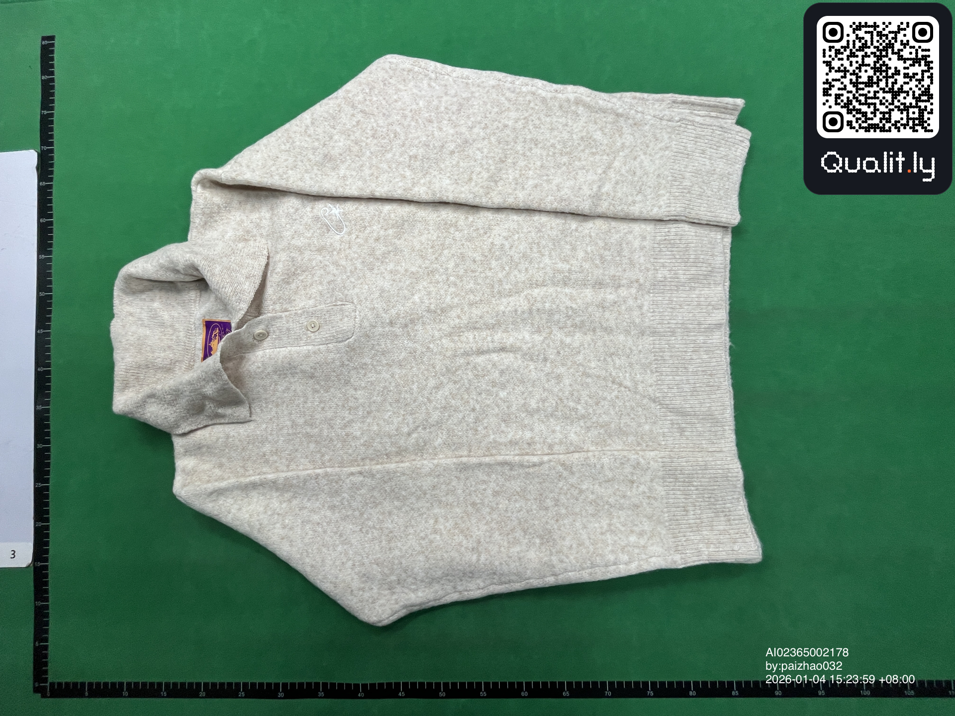 Camisola de malha — foto QC 3 de 8