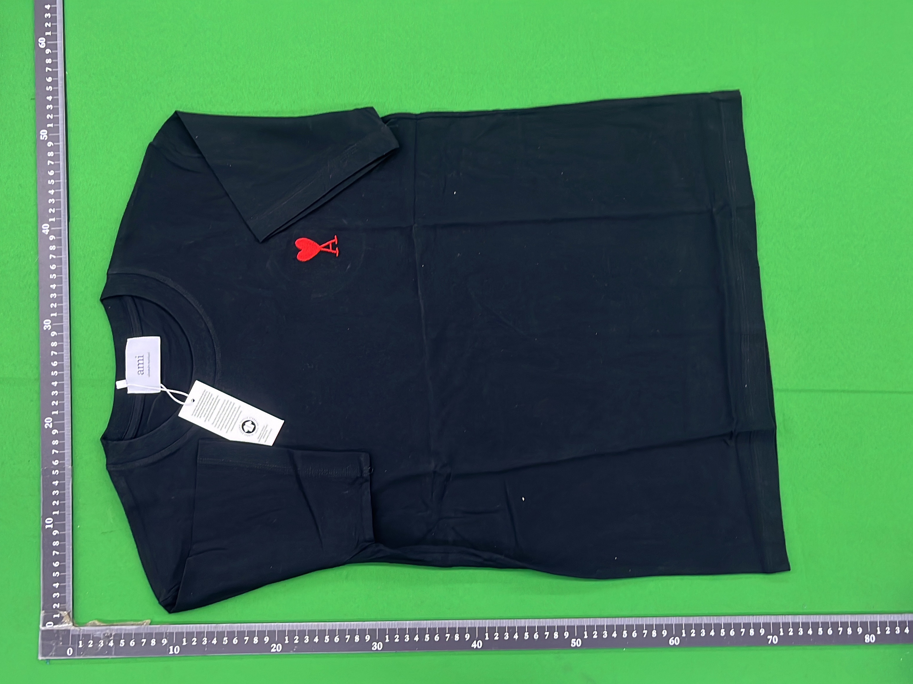 Ami Paris Heart T-Shirt White QC photo 3